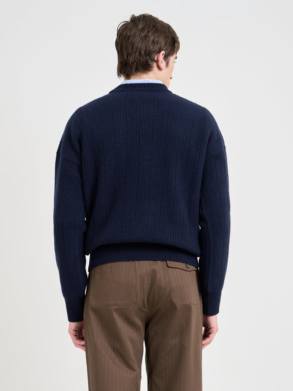 Oliver Spencer Burley Jumper Overton Navy