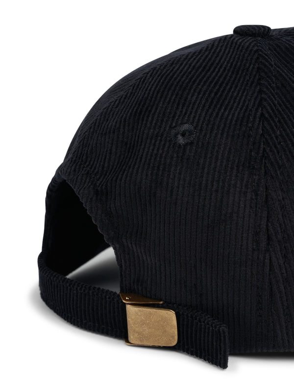 Oliver Spencer Cap Penton Cord Black