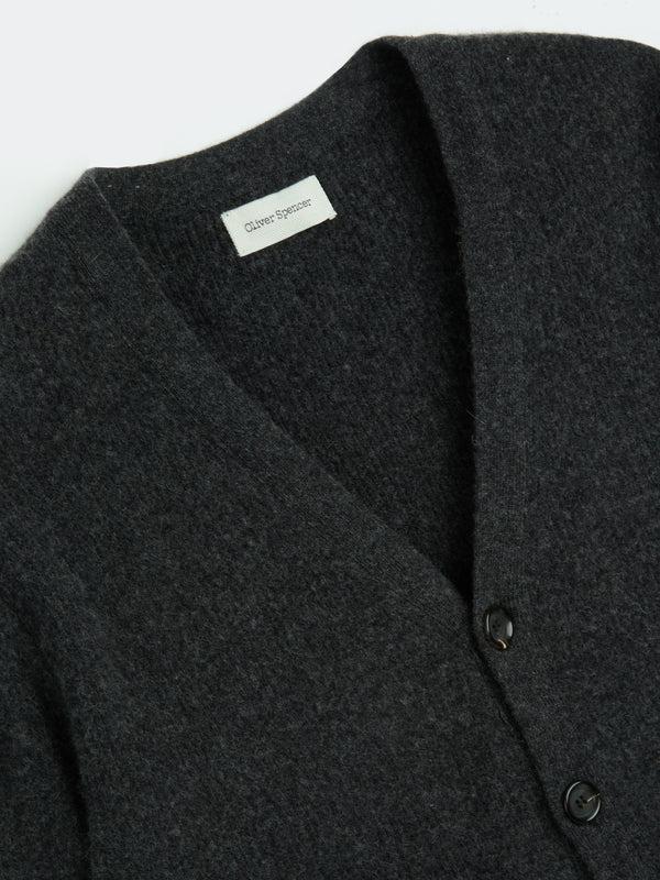 Oliver Spencer Caradale Cardigan Hartwell Charcoal