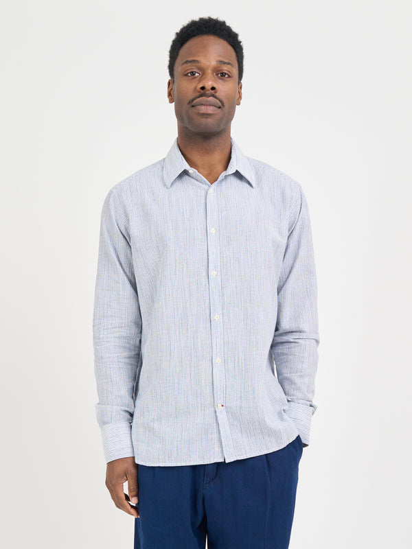 Oliver Spencer Conduit Classic Shirt Conroy Blue