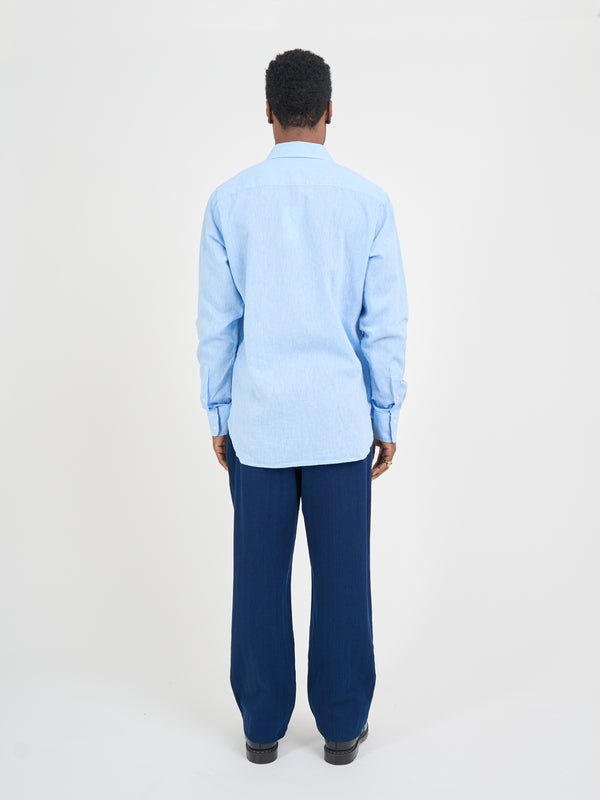 Oliver Spencer Conduit Classic Shirt Perkins Blue