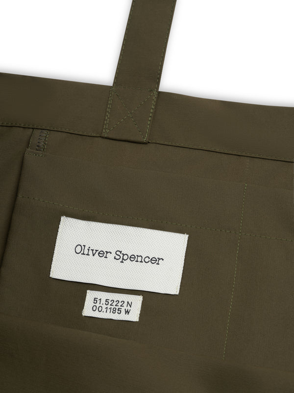 Oliver Spencer Day Tote Bag Lingen Green