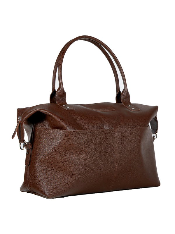 Oliver Spencer Doctor's Bag Pebble Leather Walnut
