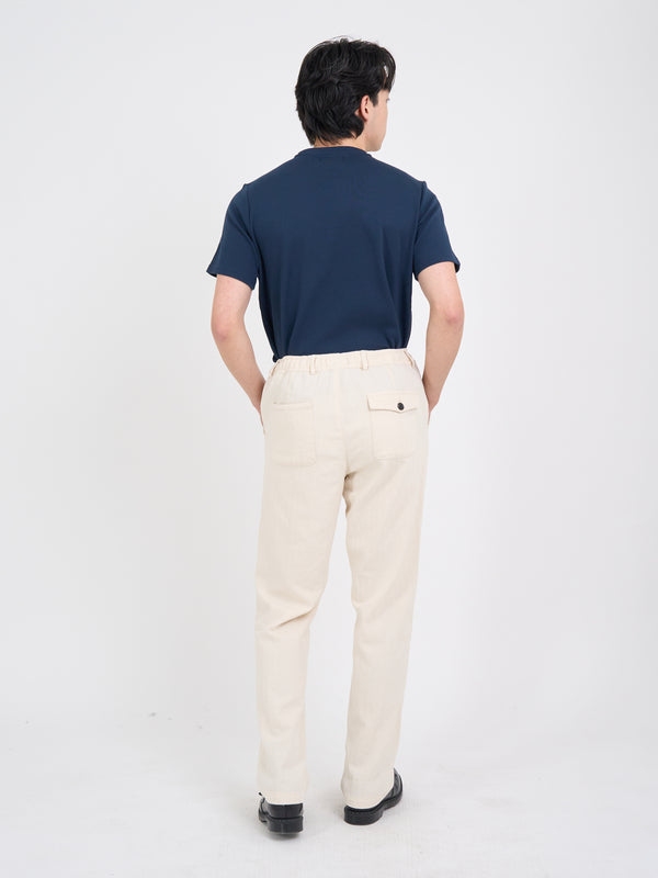 Oliver Spencer Drawstring Trousers Cairnes Ecru