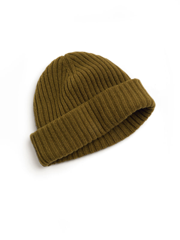 Oliver Spencer Fisher Hat Rib Olive Green