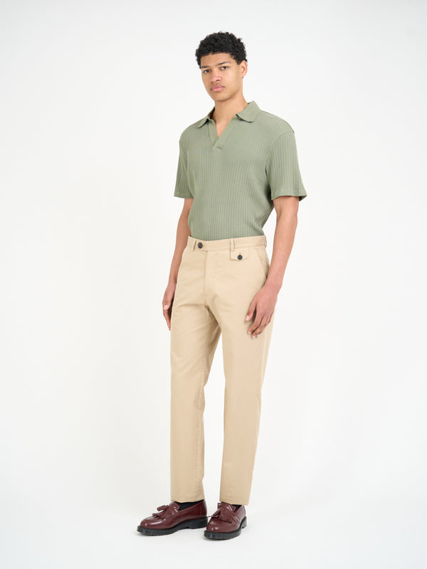 Oliver Spencer Fishtail Trousers Ashdown Beige