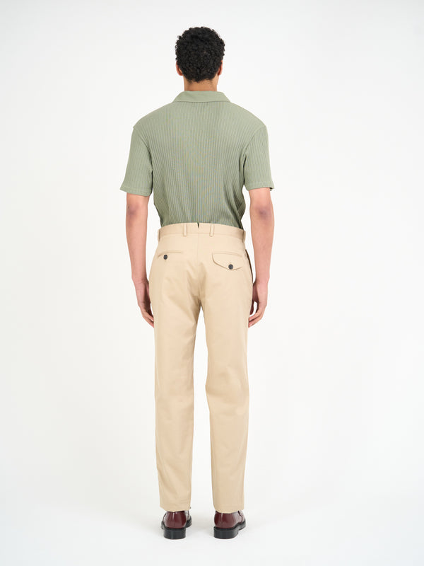 Oliver Spencer Fishtail Trousers Ashdown Beige