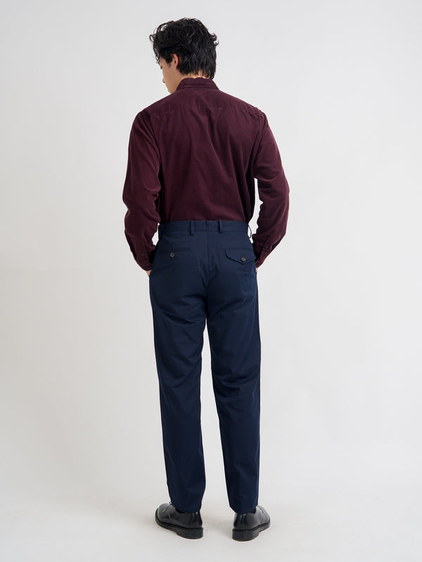 Oliver Spencer Fishtail Trousers Ashdown Navy
