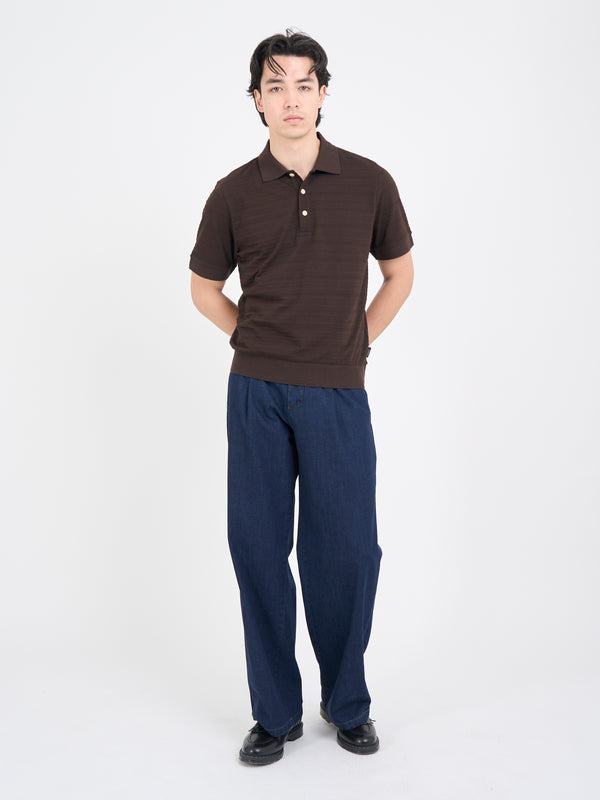 Oliver Spencer Glendale Polo Shirt Dornie Brown
