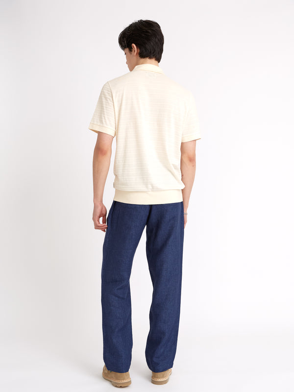 Oliver Spencer Glendale Polo Shirt Dornie Cream