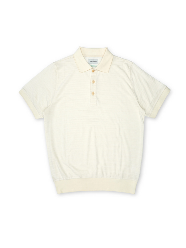 oliver spencer Glendale Polo Shirt Dornie Cream