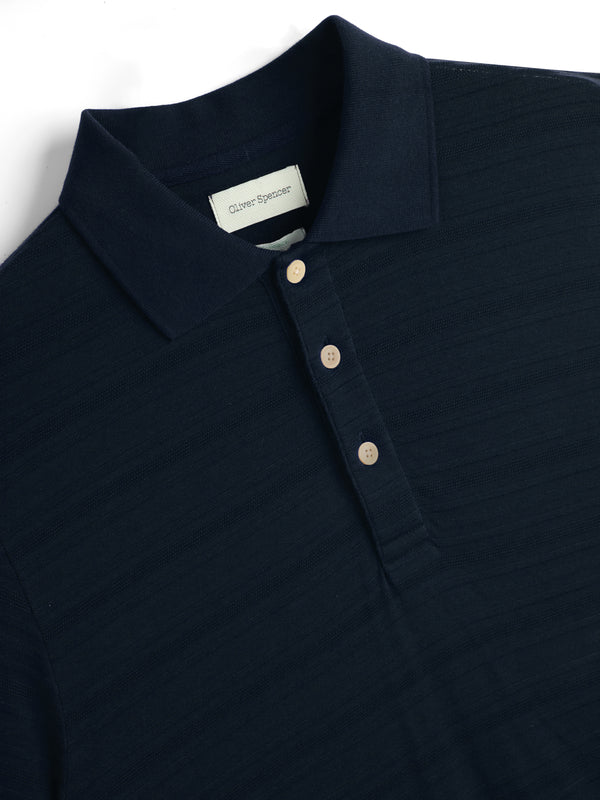 Oliver Spencer Glendale Polo Shirt Dornie Navy