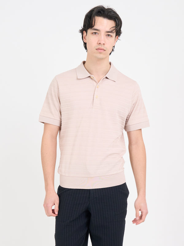 Oliver Spencer Glendale Polo Shirt Dornie Pink