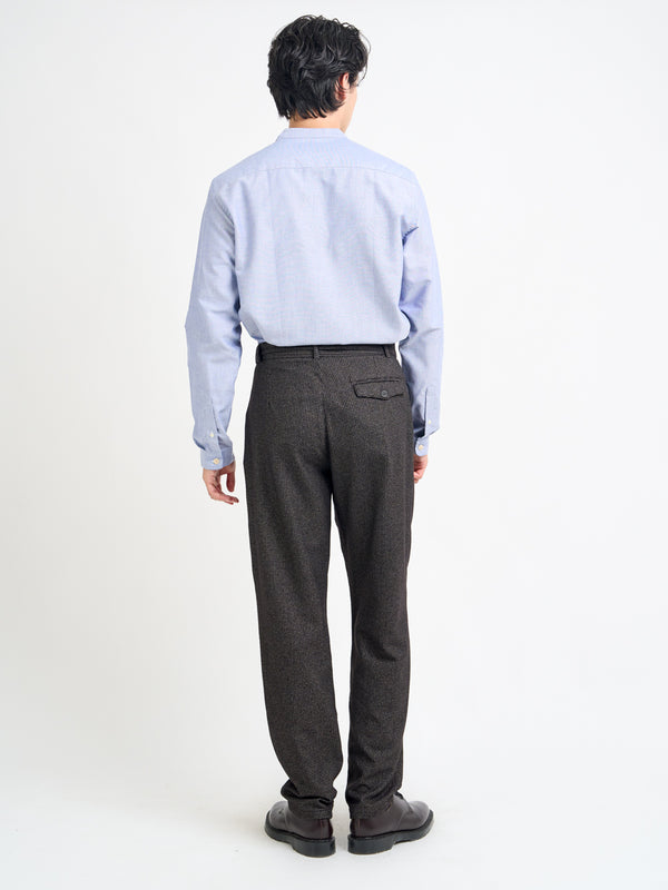 Oliver Spencer Grandad Shirt Brecon Blue