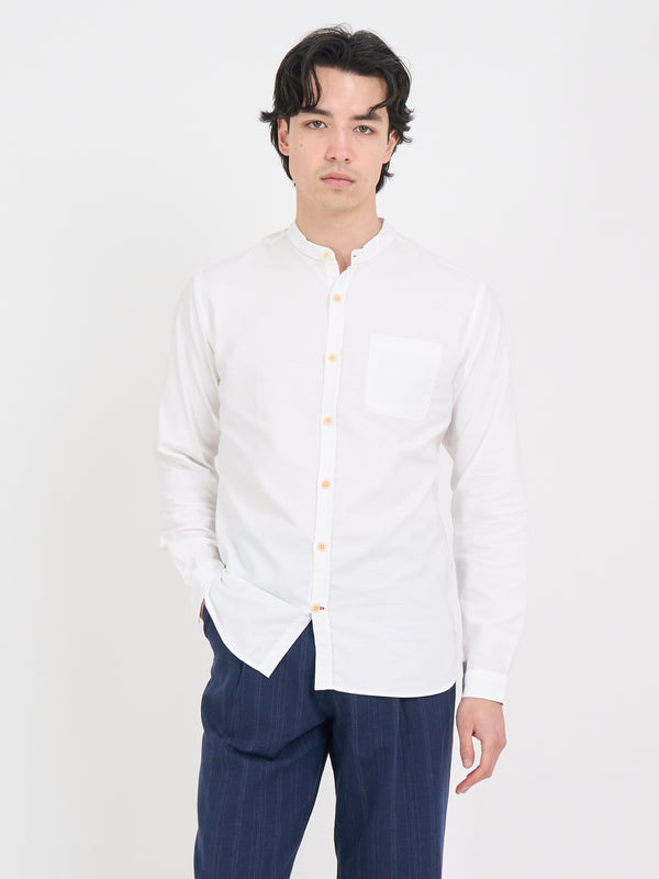 Oliver Spencer Grandad Shirt Brecon White