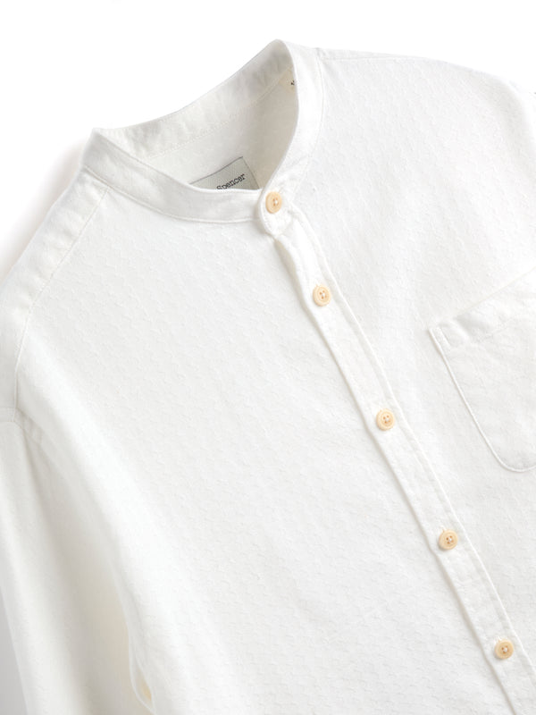 Oliver Spencer Grandad Shirt Lennon Cream