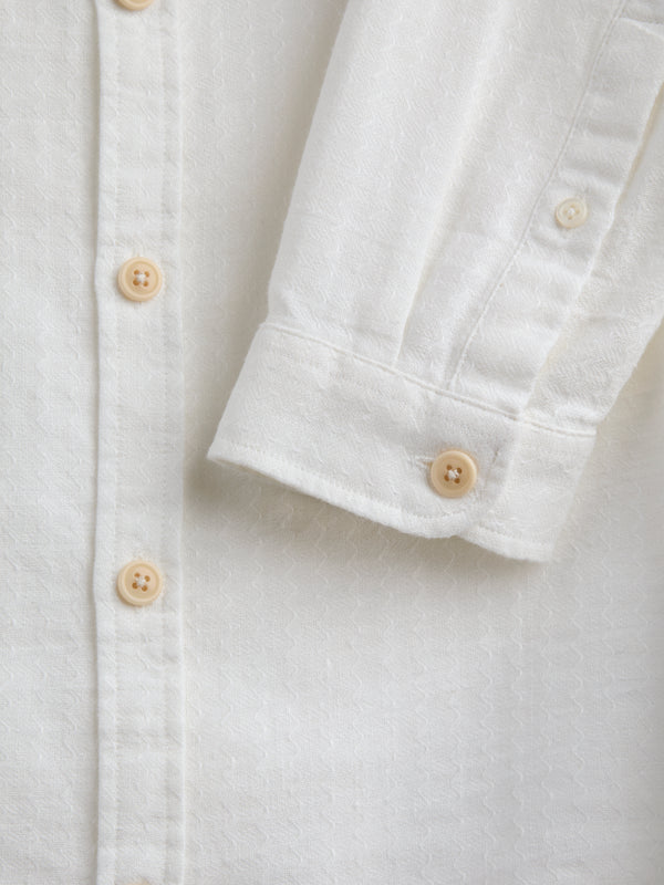 Oliver Spencer Grandad Shirt Lennon Cream