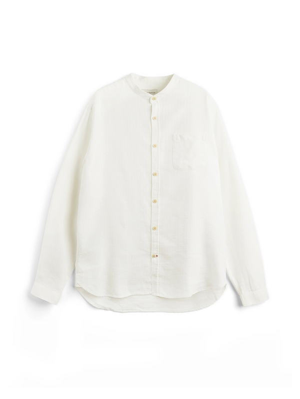 oliver spencer Grandad Shirt Lennon Cream