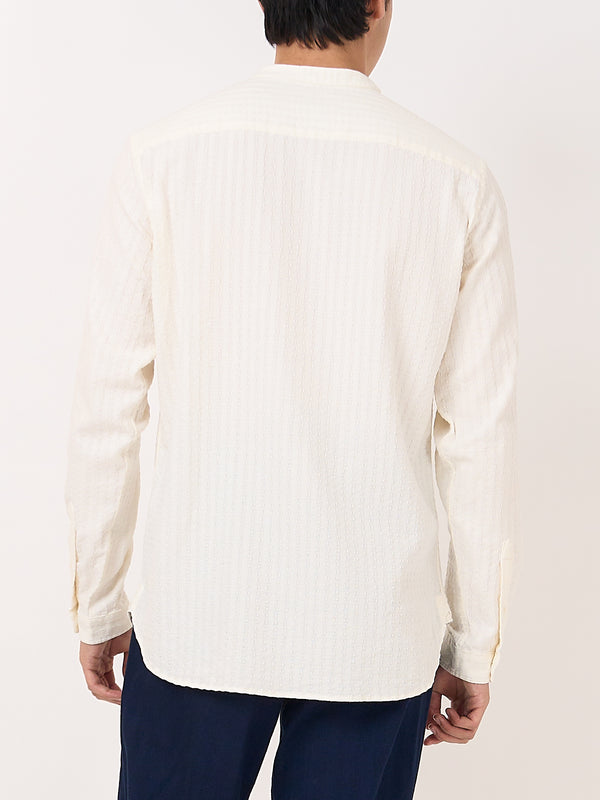 Oliver Spencer Grandad Shirt Sampson Cream