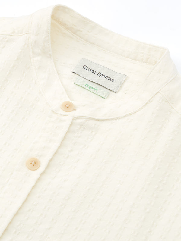 Oliver Spencer Grandad Shirt Sampson Cream