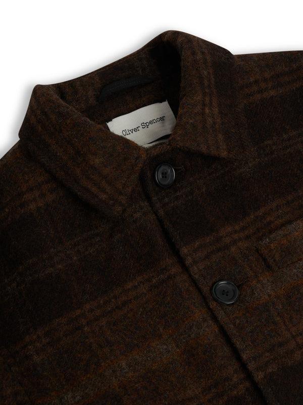 Oliver Spencer Grandpa Coat Staunton Brown