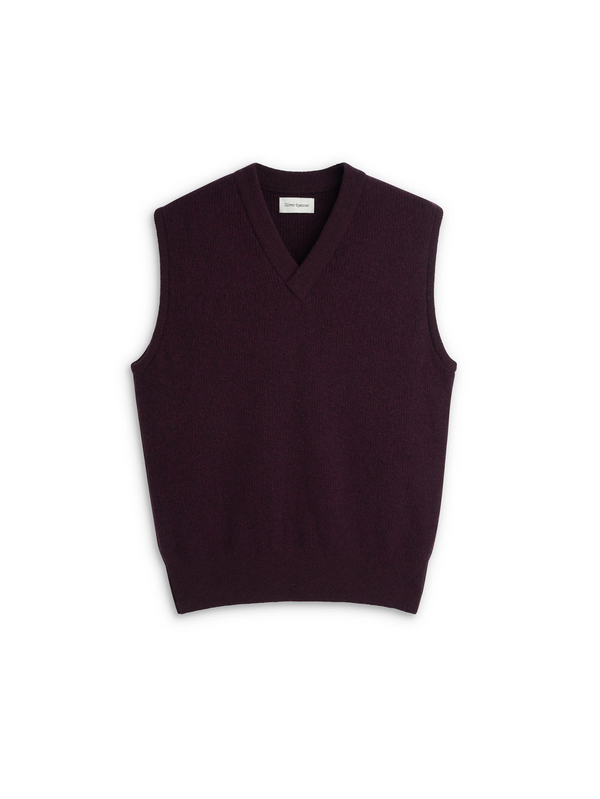 oliver spencer Graves V Neck Vest Hartwell Purple