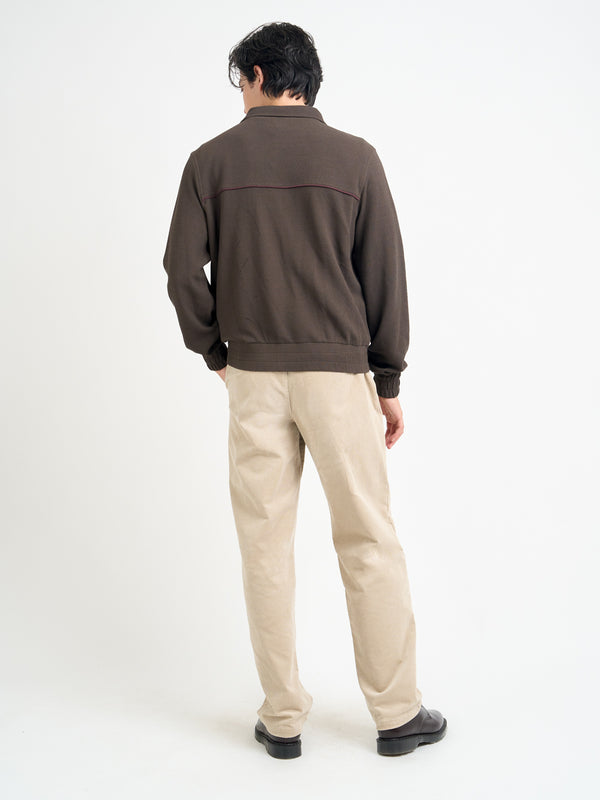 Oliver Spencer Harrison Jersey Jacket Amery Brown