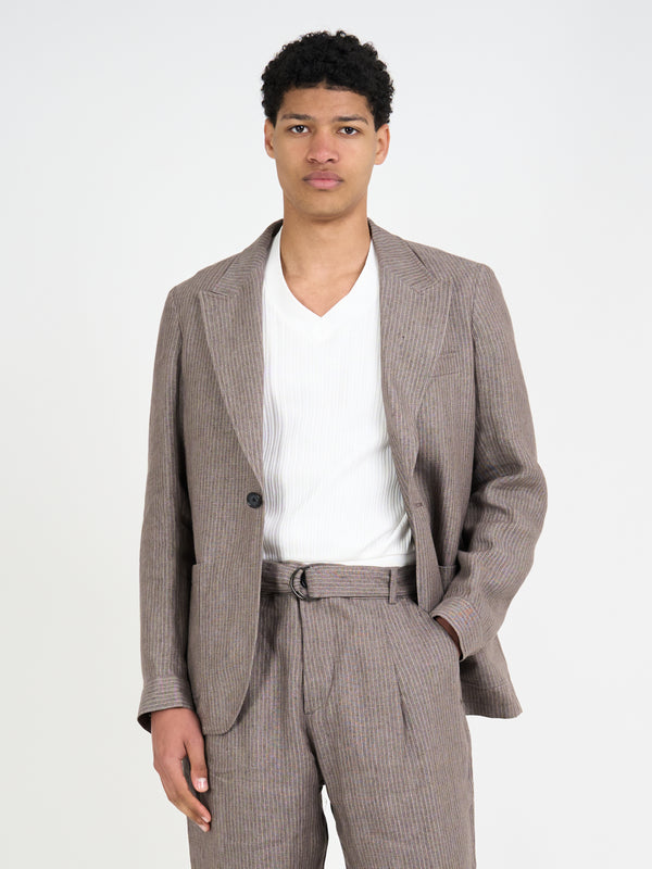 Oliver Spencer Laurel Jacket Wilkins Brown/Pink