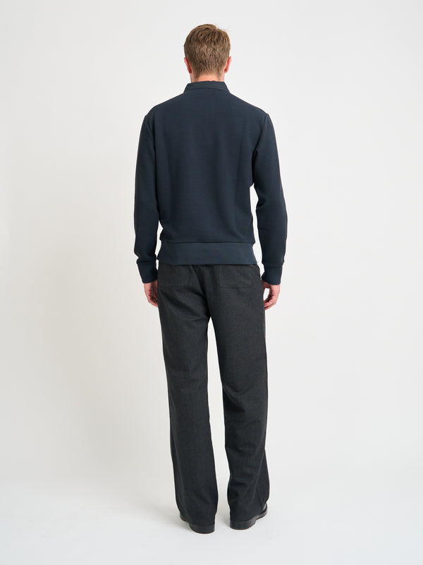 Oliver Spencer Long Sleeve Rugby Top Amery Navy