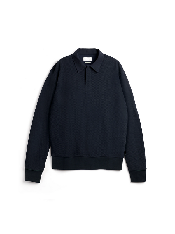 oliver spencer Long Sleeve Rugby Top Amery Navy