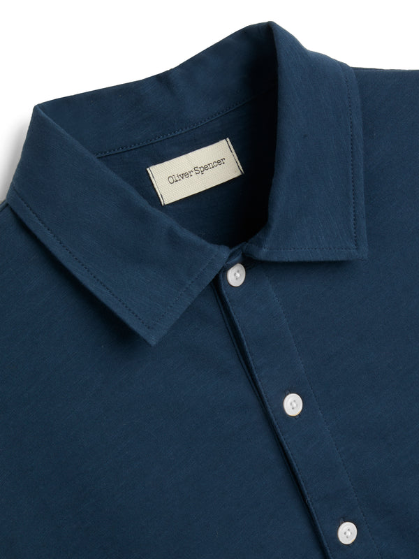 Oliver Spencer Mersey Polo Shirt Hawley Blue