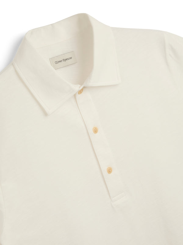 Oliver Spencer Mersey Polo Shirt Hawley Cream
