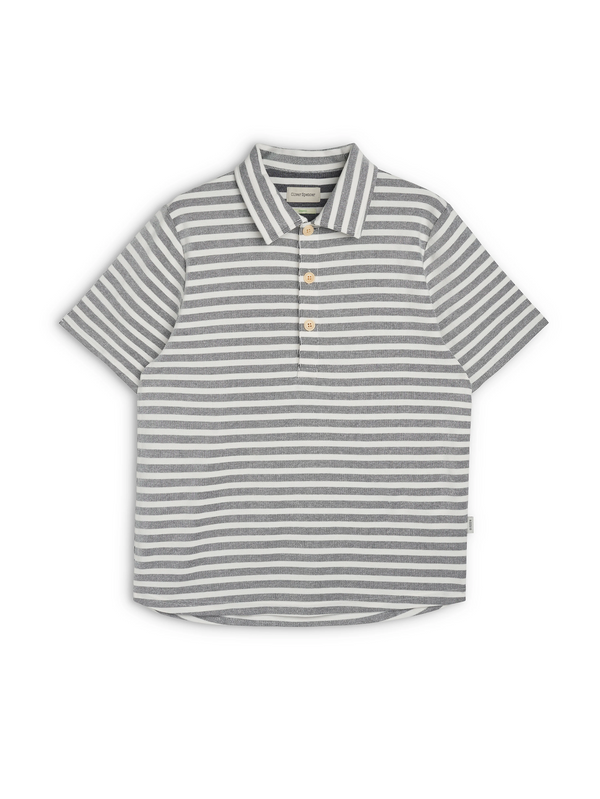 oliver spencer Mersey Polo Shirt Holmes Cream/Navy