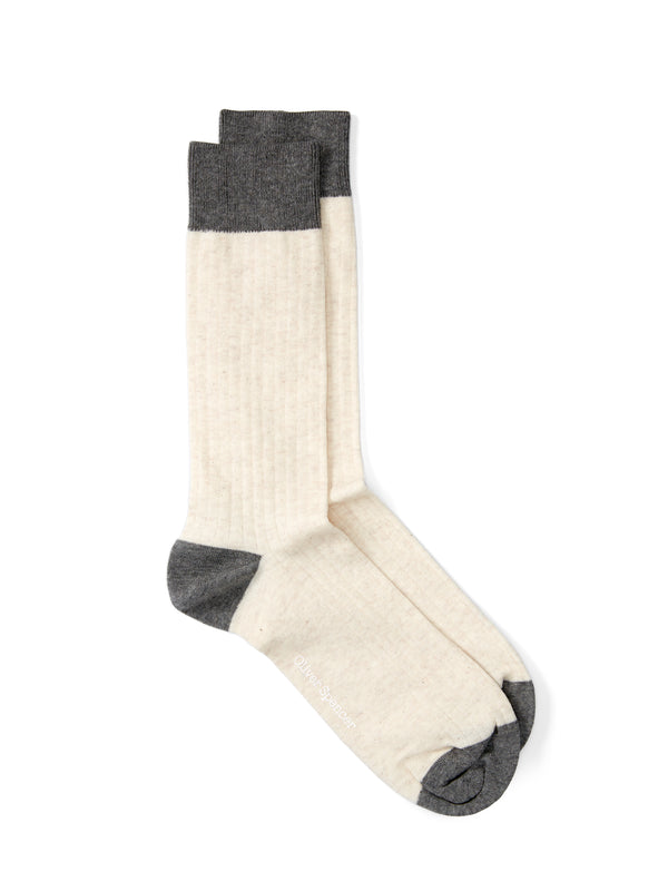 oliver spencer Miller Socks Bridge Cream