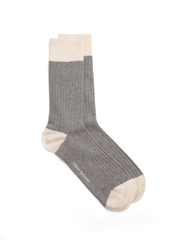 oliver spencer Miller Socks Bridge Grey
