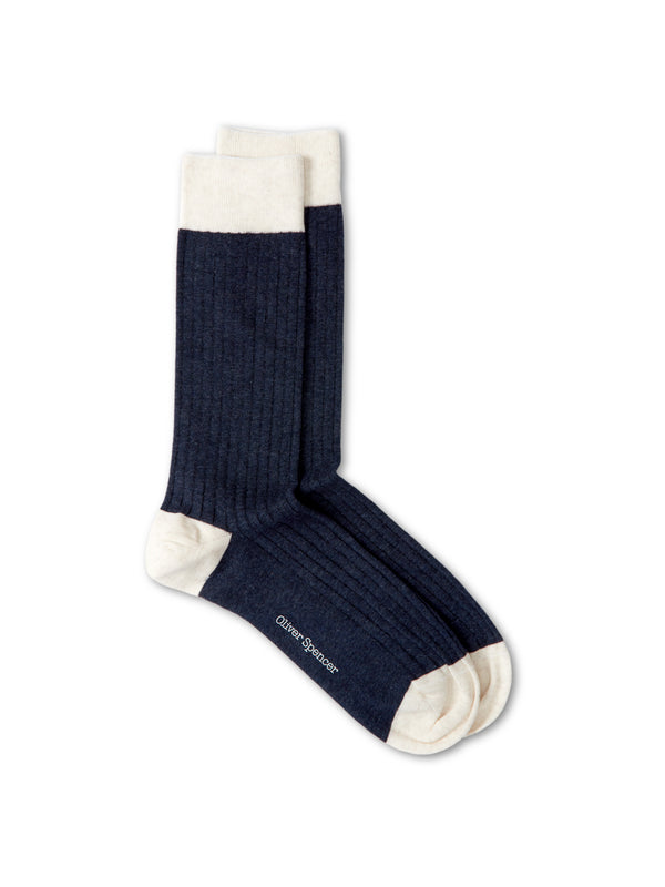 oliver spencer Miller Socks Bridge Navy