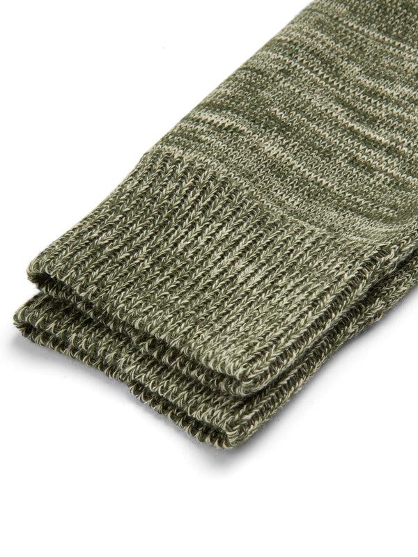 Oliver Spencer Miller Socks Dodd Green/Cream