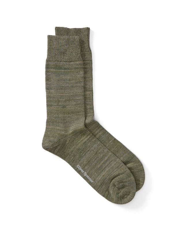oliver spencer Miller Socks Dodd Green