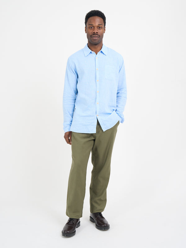 Oliver Spencer New York Special Shirt Perkins Blue