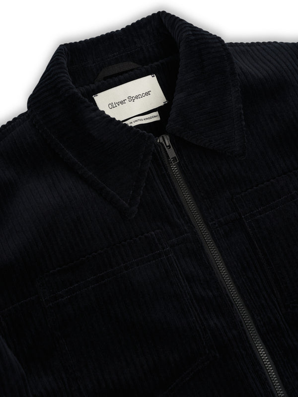 Oliver Spencer Norton Jacket Deakin Cord Midnight