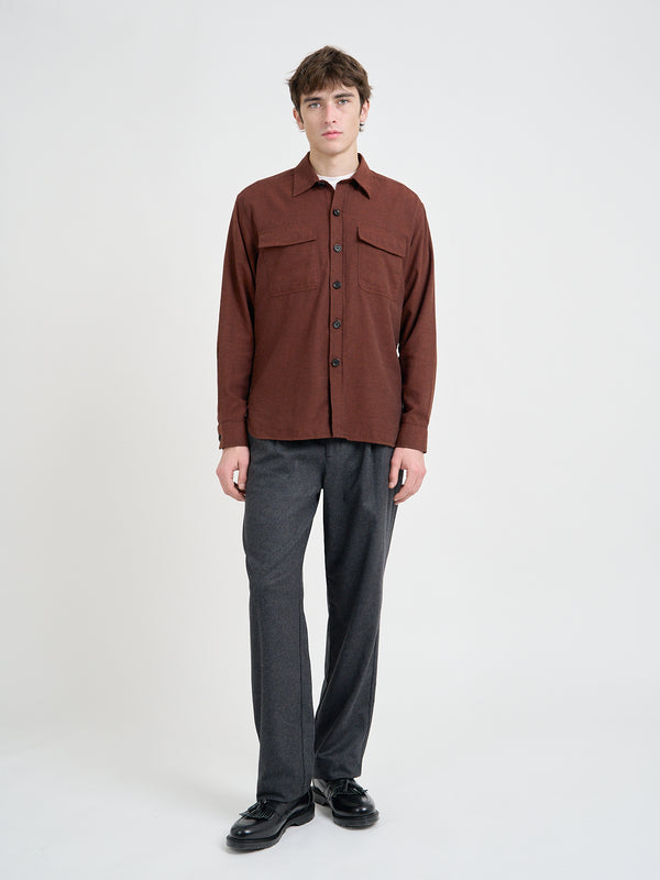 Oliver Spencer Penryn Overshirt Banfield Rust
