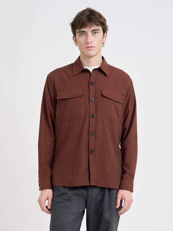 oliver spencer Penryn Overshirt Banfield Rust