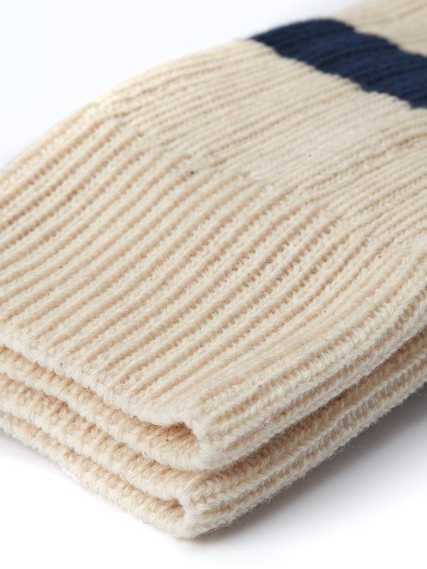 Oliver Spencer Polperro Socks Merrow Blue/Cream