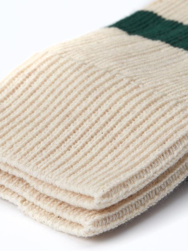 Oliver Spencer Polperro Socks Merrow Green/Cream