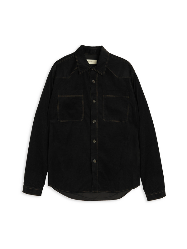 oliver spencer Quito Shirt Mersey Cord Black