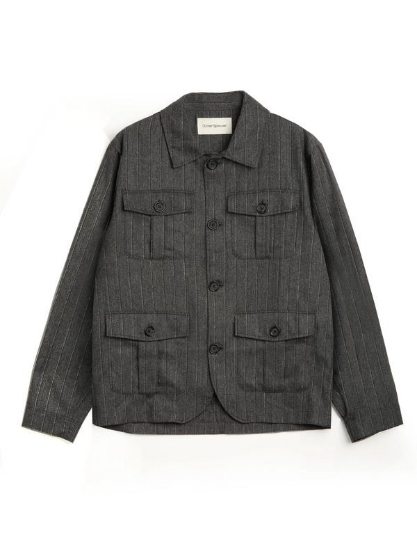 oliver spencer Shawcross Jacket Jarman Charcoal