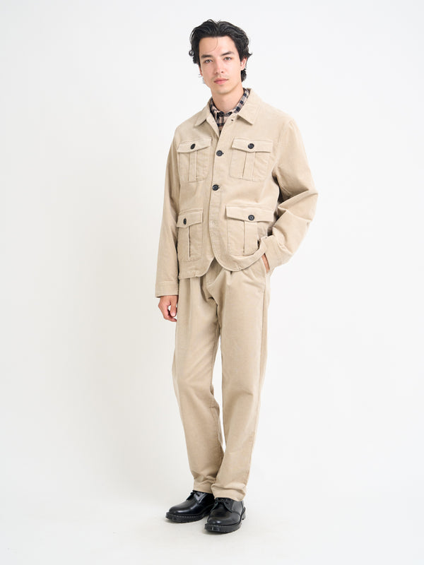 Oliver Spencer Shawcross Jacket Sibley Cord Beige