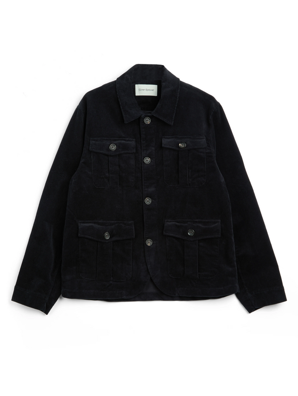 oliver spencer Shawcross Jacket Sibley Cord Navy