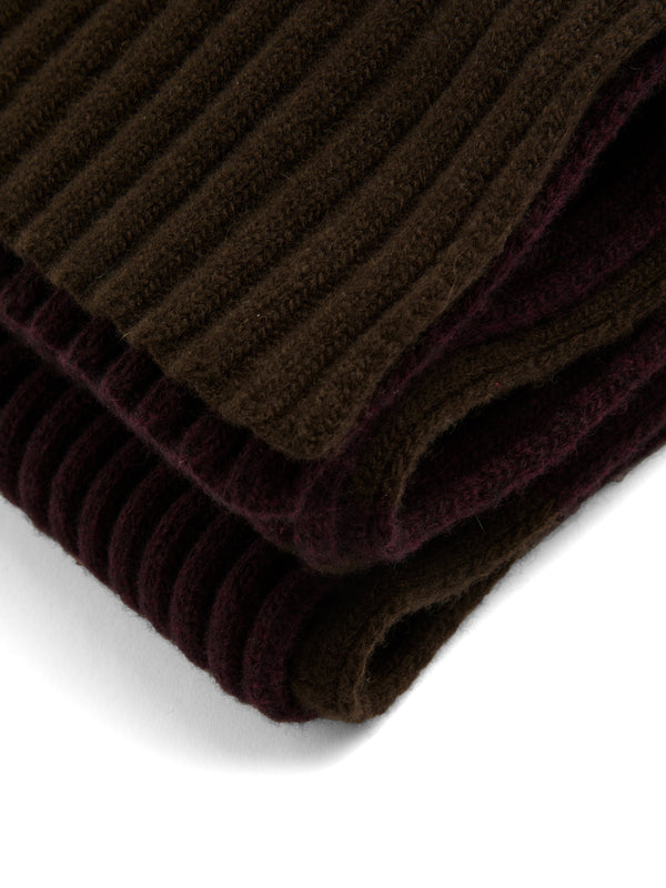 Oliver Spencer Soane Scarf Paxton Brown/Purple