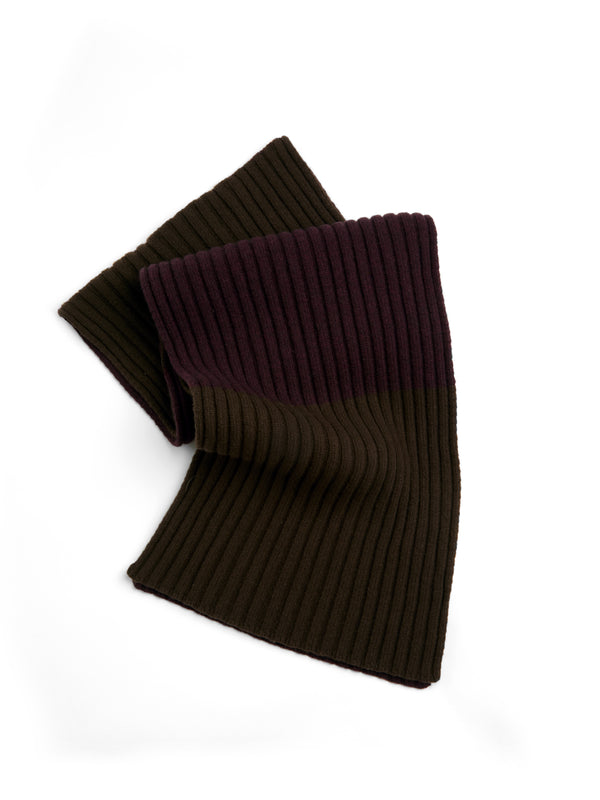 Oliver Spencer Soane Scarf Paxton Brown/Purple